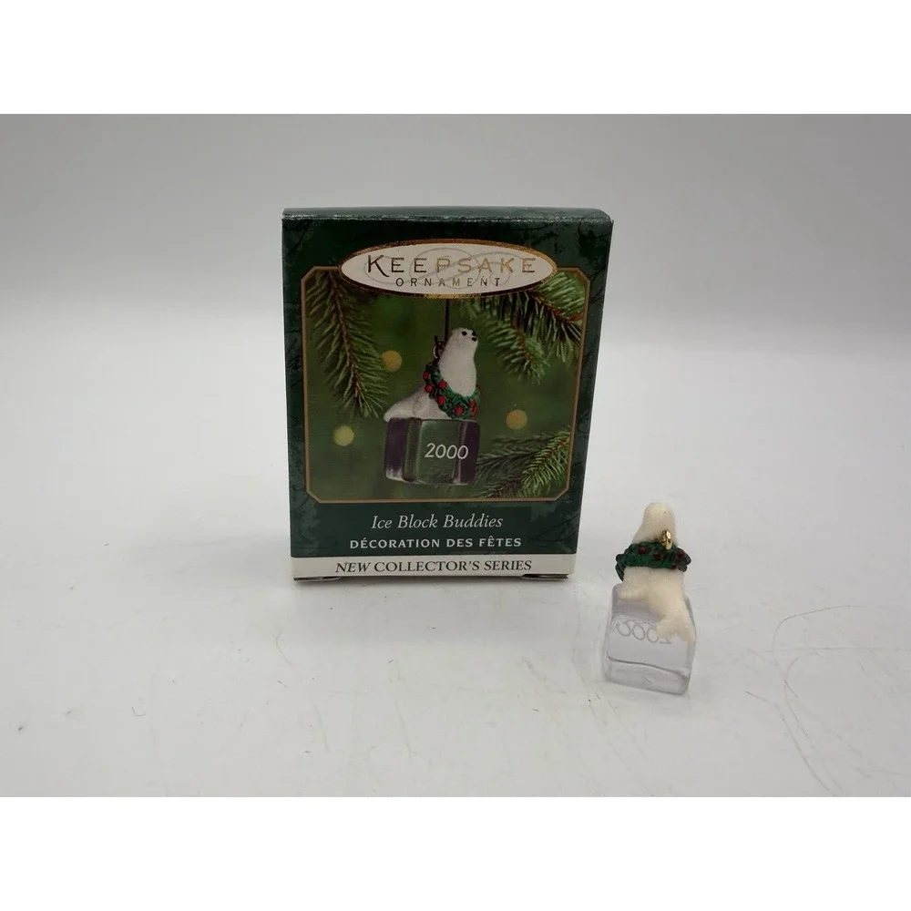 ❄️ Hallmark Keepsake Miniature Ornament – Ice Block Buddies (2000)‎ 🐧 Mini